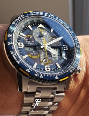 ساعت سیتیزن پرمستر فلزی سری Blue angel